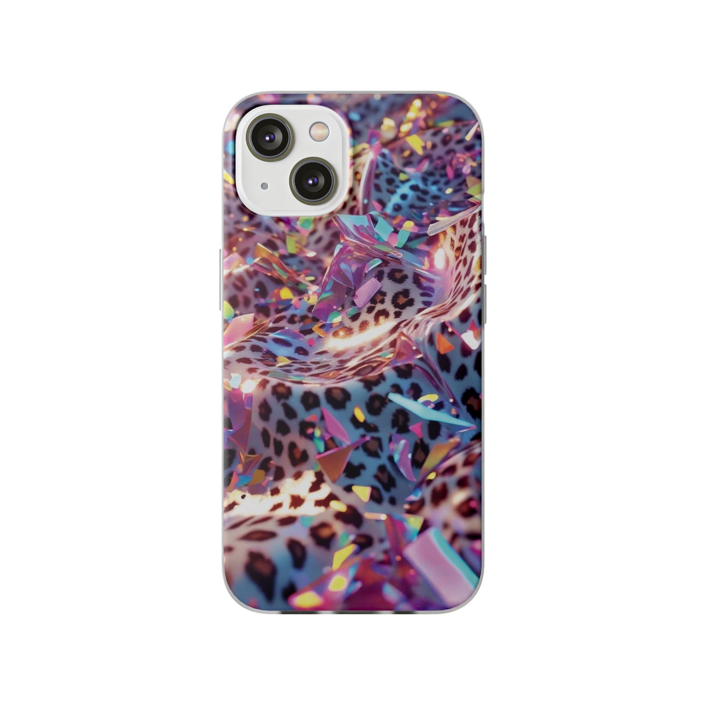 iPhone Flexi Case – Leopardenmuster