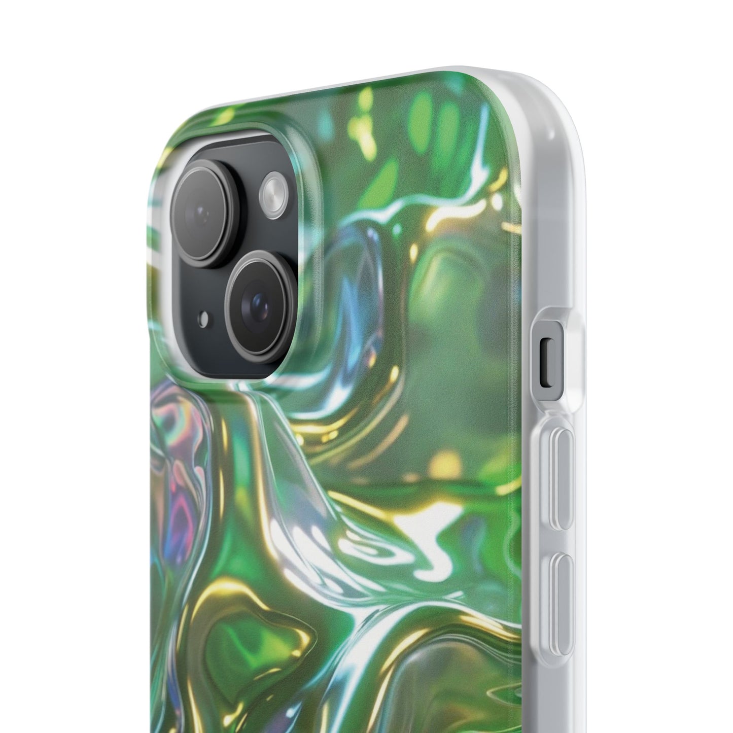 iPhone Handyhülle Flexi Case - Grün Metallic