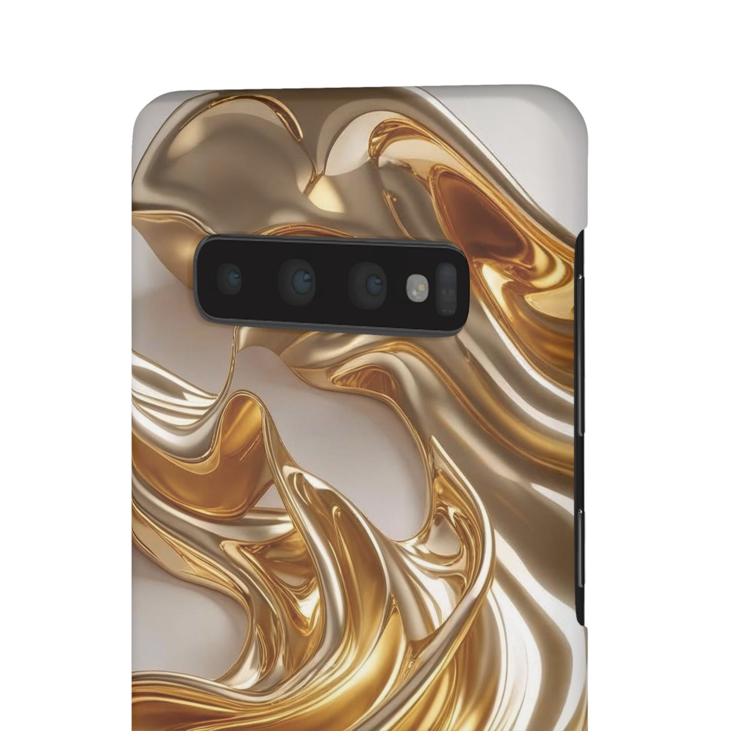Snap Case Samsung Handyhülle – Gold Dynamic Liquid 3D Effekt
