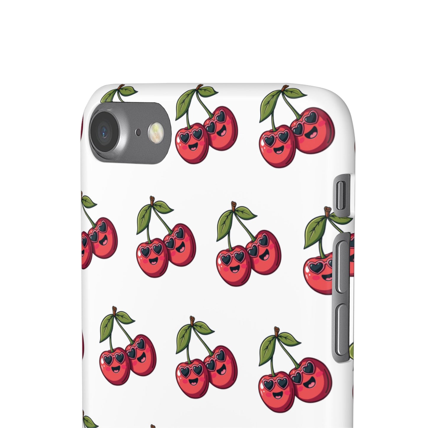 iPhone Snap Case Handyhülle Happy Cherry Design