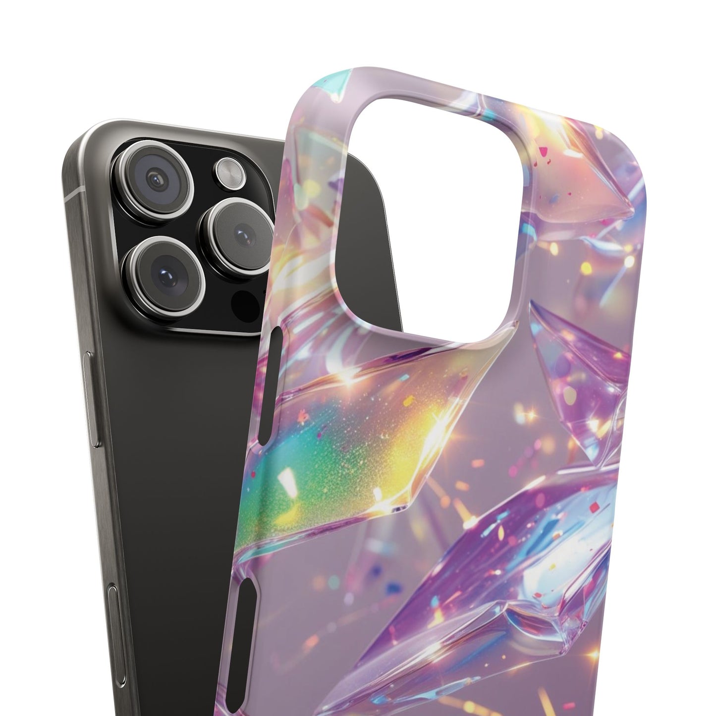 Snap Case iPhone Handyhülle – 3D-Effekt mit Diamant Design