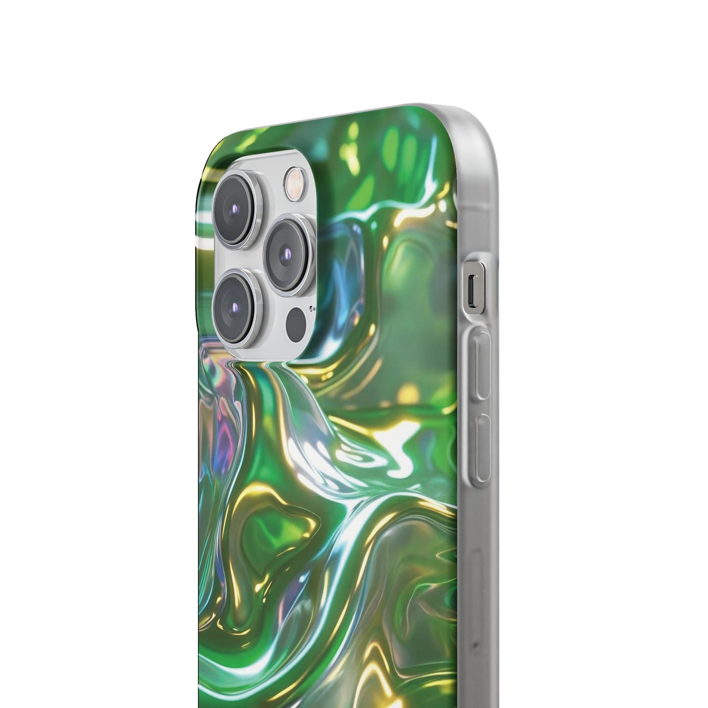 iPhone Handyhülle Flexi Case - Grün Metallic