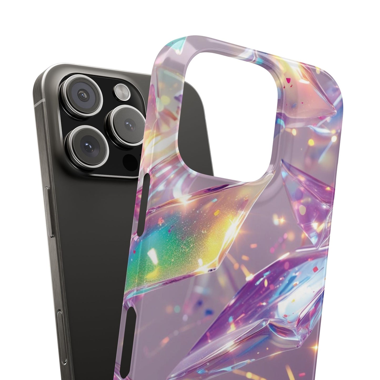 Snap Case iPhone Handyhülle – 3D-Effekt mit Diamant Design