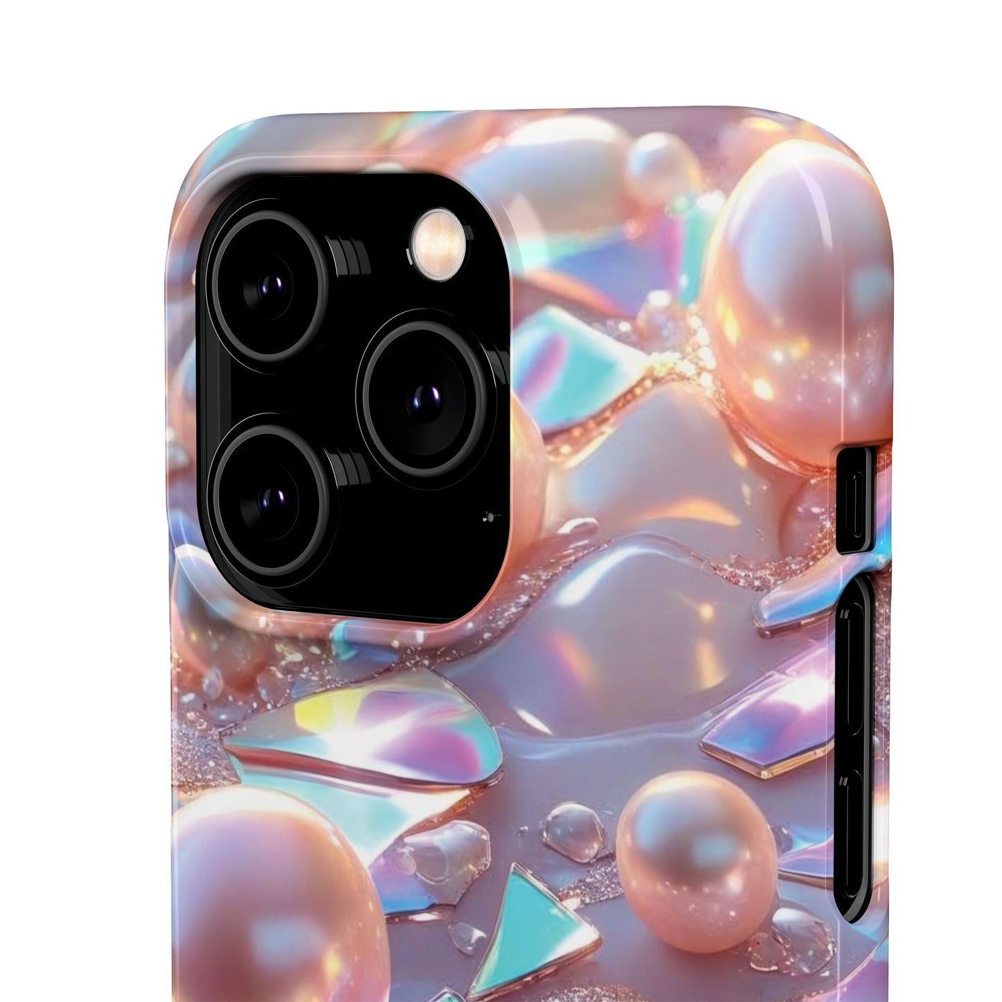Snap Case iPhone Handyhülle – 3D Perlen Effekt