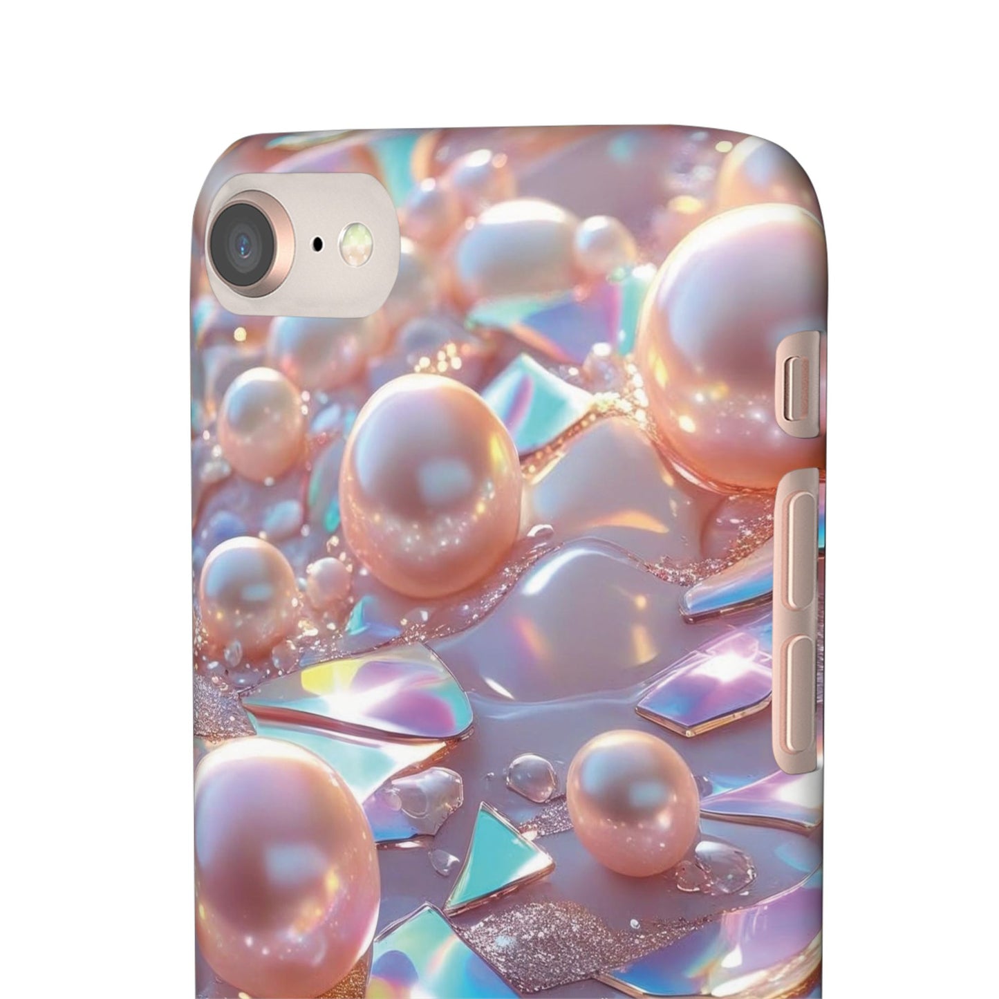 Snap Case iPhone Handyhülle – 3D Perlen Effekt