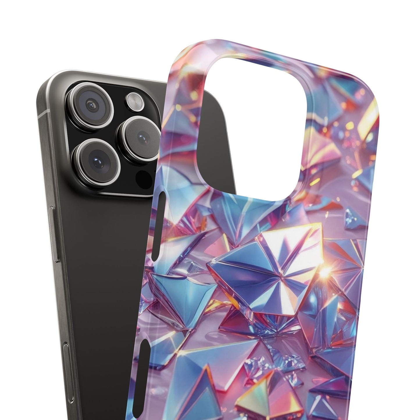Snap Case iPhone Handyhülle – 3D-Effekt mit Diamant Design