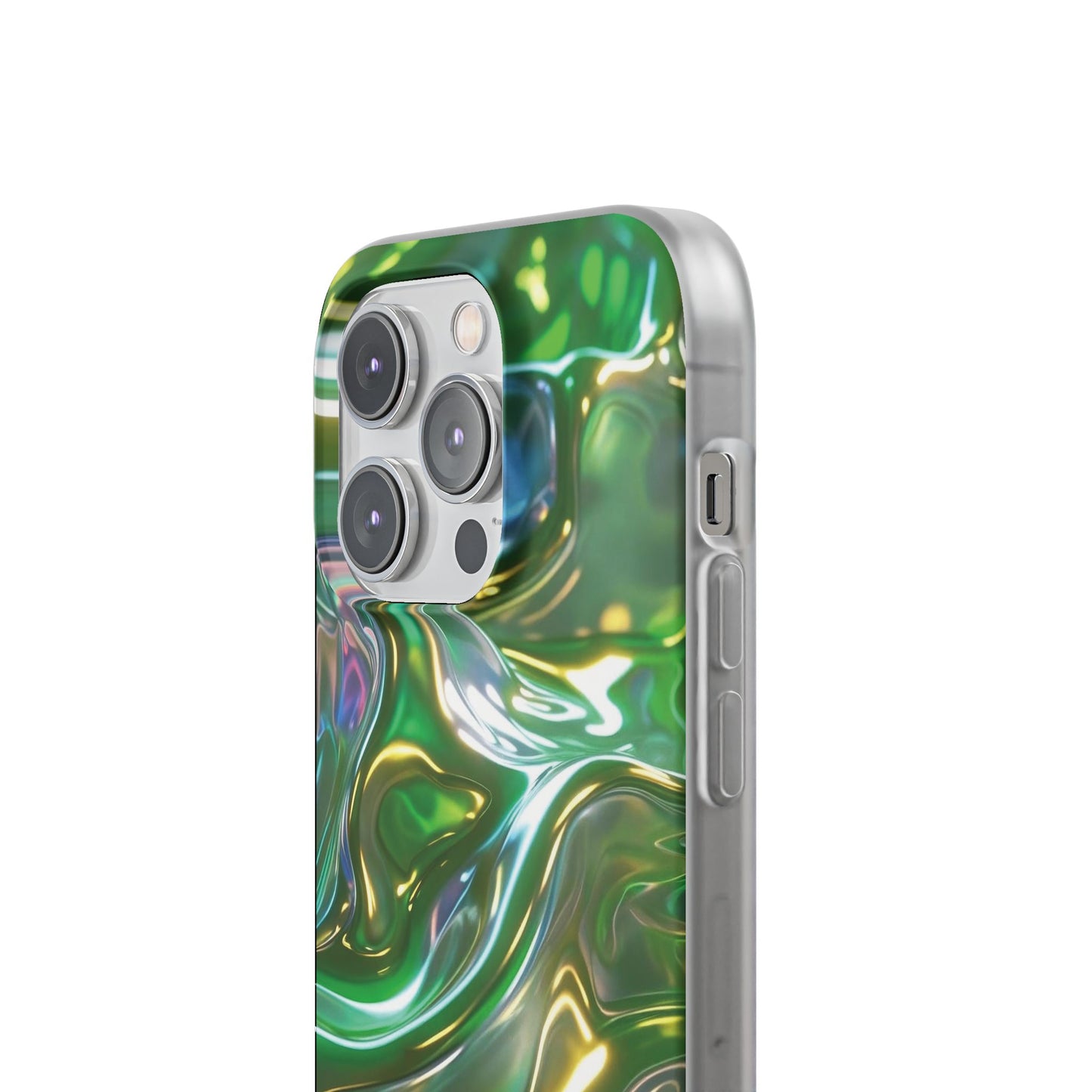 iPhone Handyhülle Flexi Case - Grün Metallic