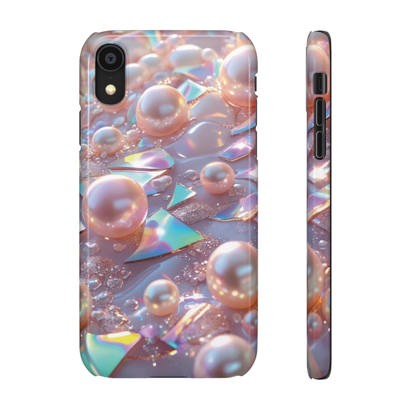 Snap Case iPhone Handyhülle – 3D Perlen Effekt