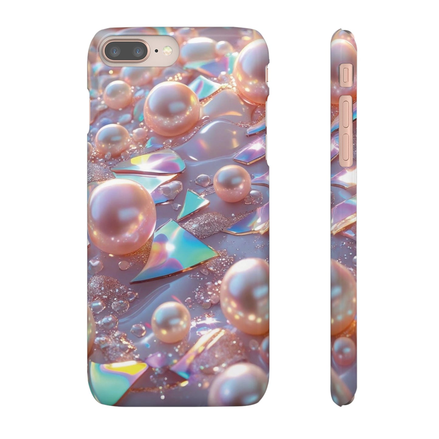 Snap Case iPhone Handyhülle – 3D Perlen Effekt