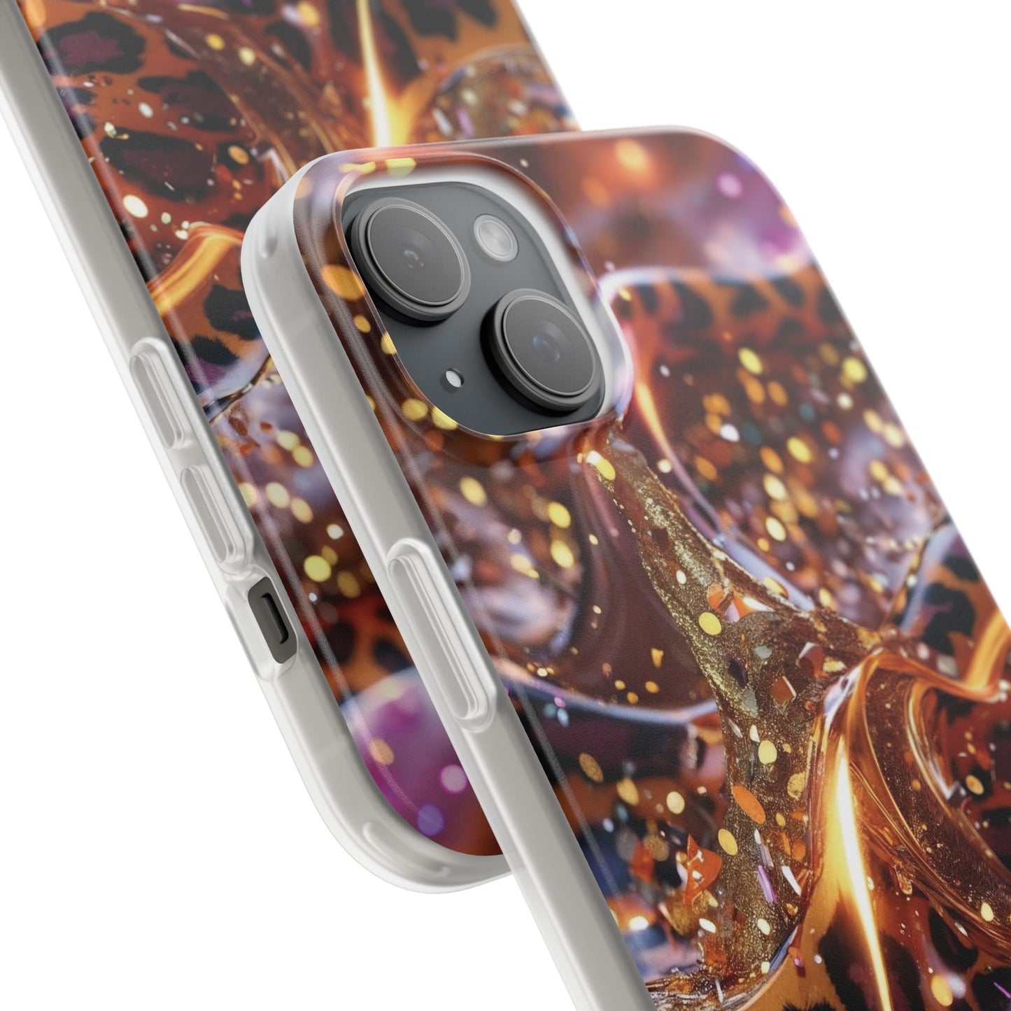 iPhone Flexi Case – Leopardenmuster
