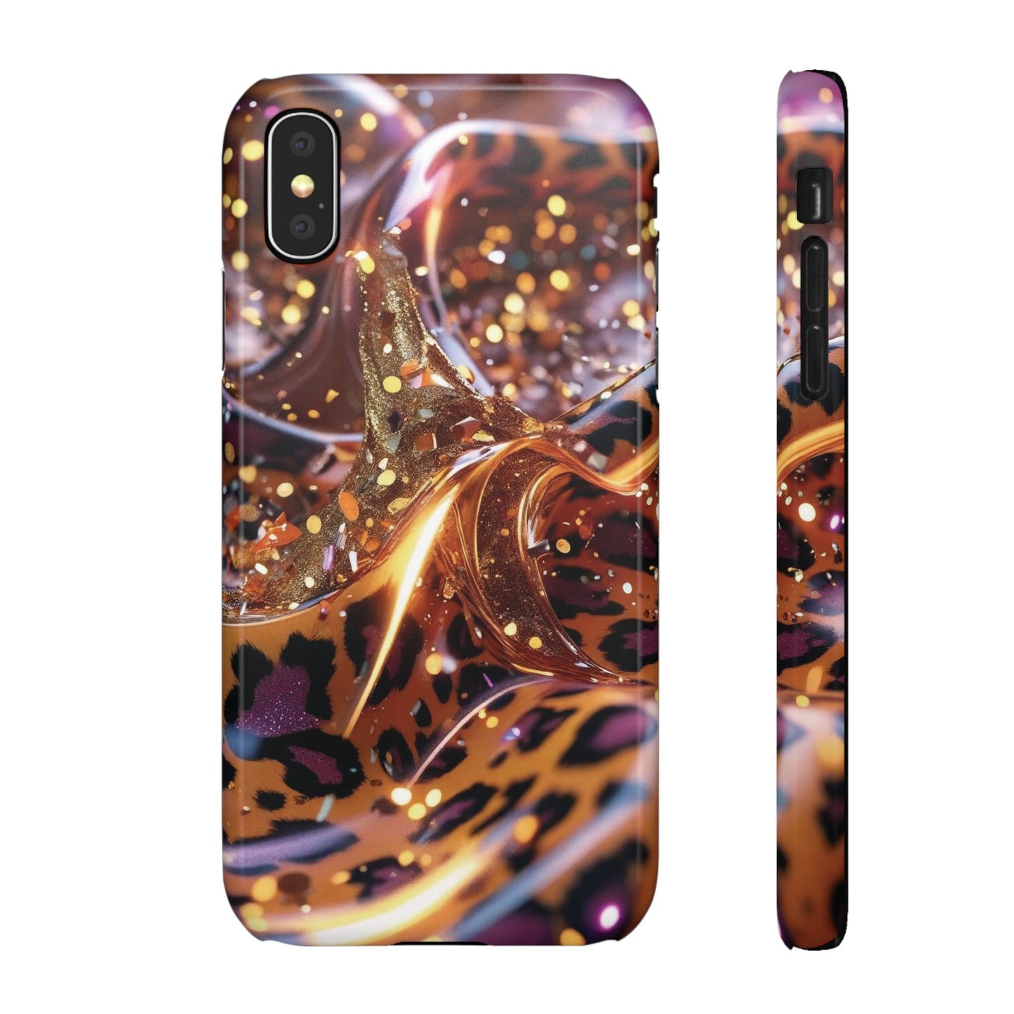 Snap Case Leopard Muster iPhone Handyhülle