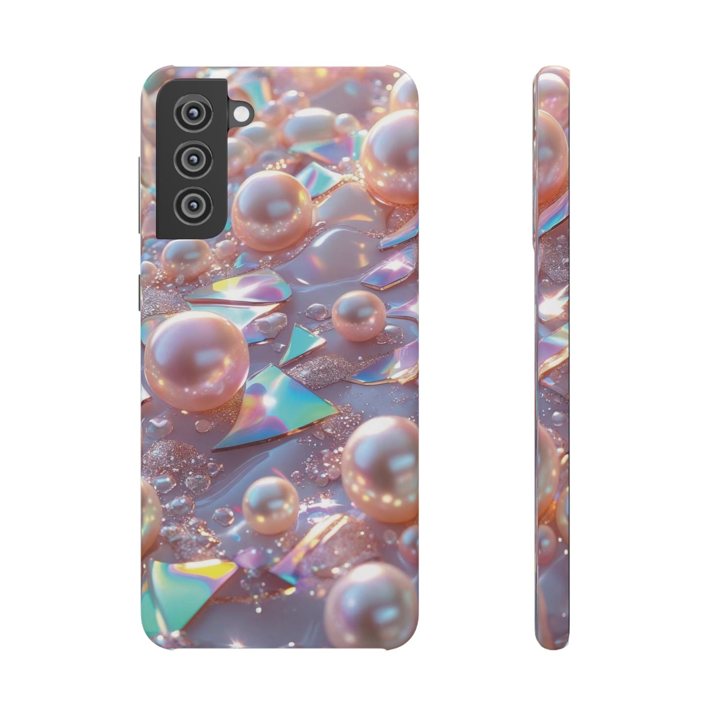 Snap Case Samsung Handyhülle – 3D Perlen Effekt