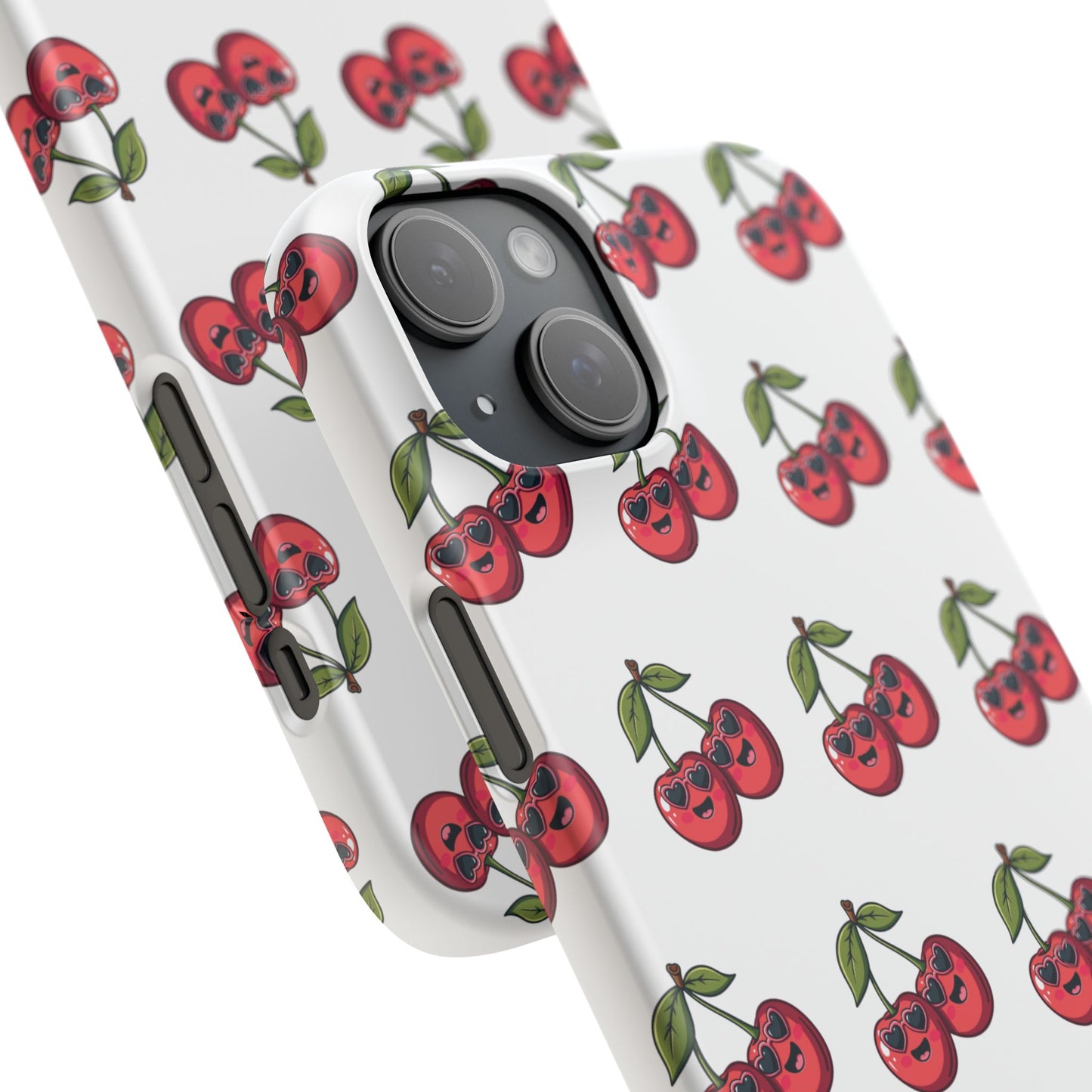 iPhone Snap Case Handyhülle Happy Cherry Design