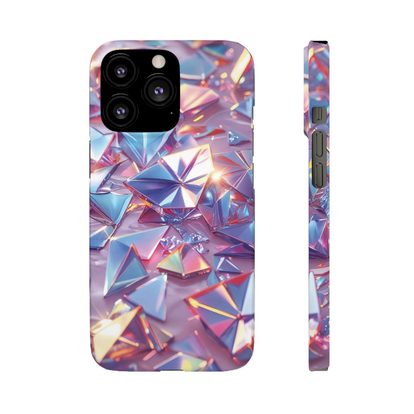 Snap Case iPhone Handyhülle – 3D-Effekt mit Diamant Design