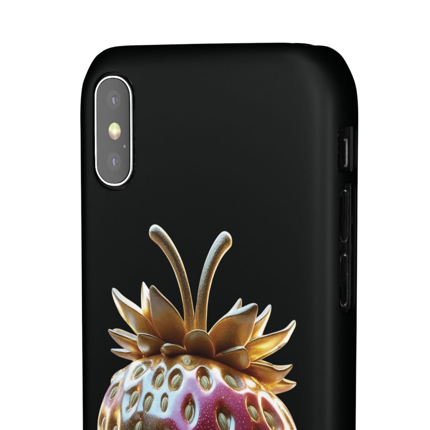 Snap Case iPhone Handyhülle - 3D Effekt Erdbeeren
