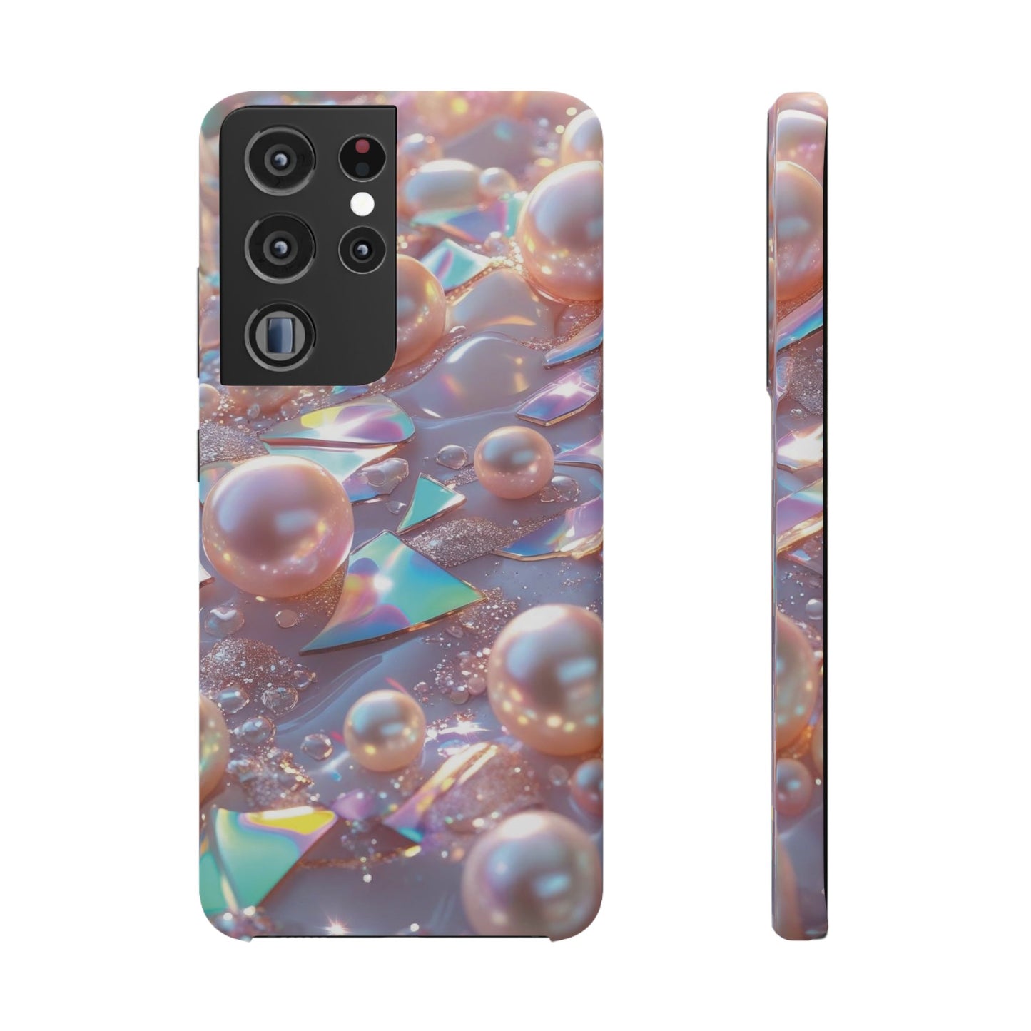 Snap Case Samsung Handyhülle – 3D Perlen Effekt