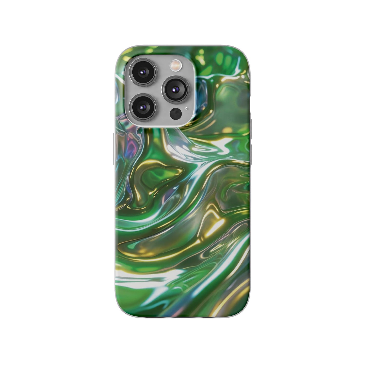 iPhone Handyhülle Flexi Case - Grün Metallic