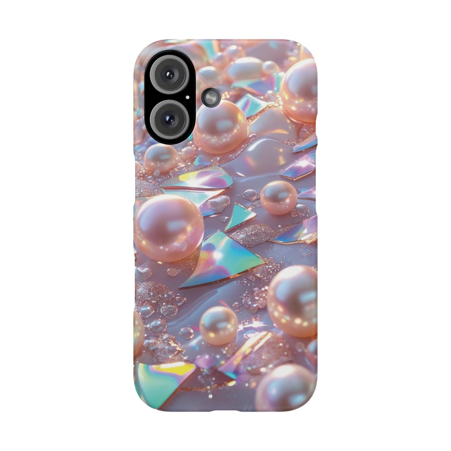Snap Case iPhone Handyhülle – 3D Perlen Effekt