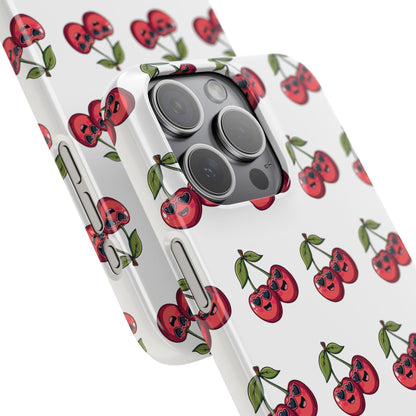 iPhone Snap Case Handyhülle Happy Cherry Design
