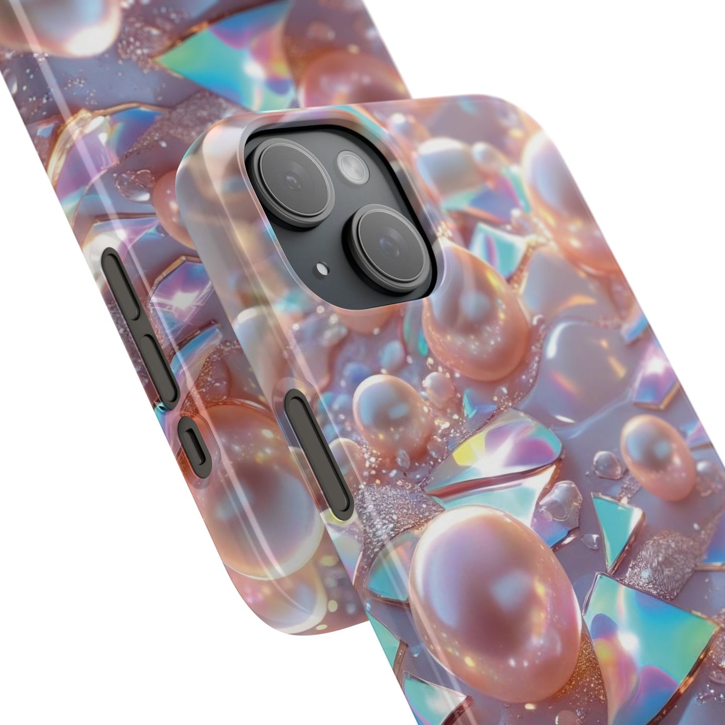 Snap Case iPhone Handyhülle – 3D Perlen Effekt