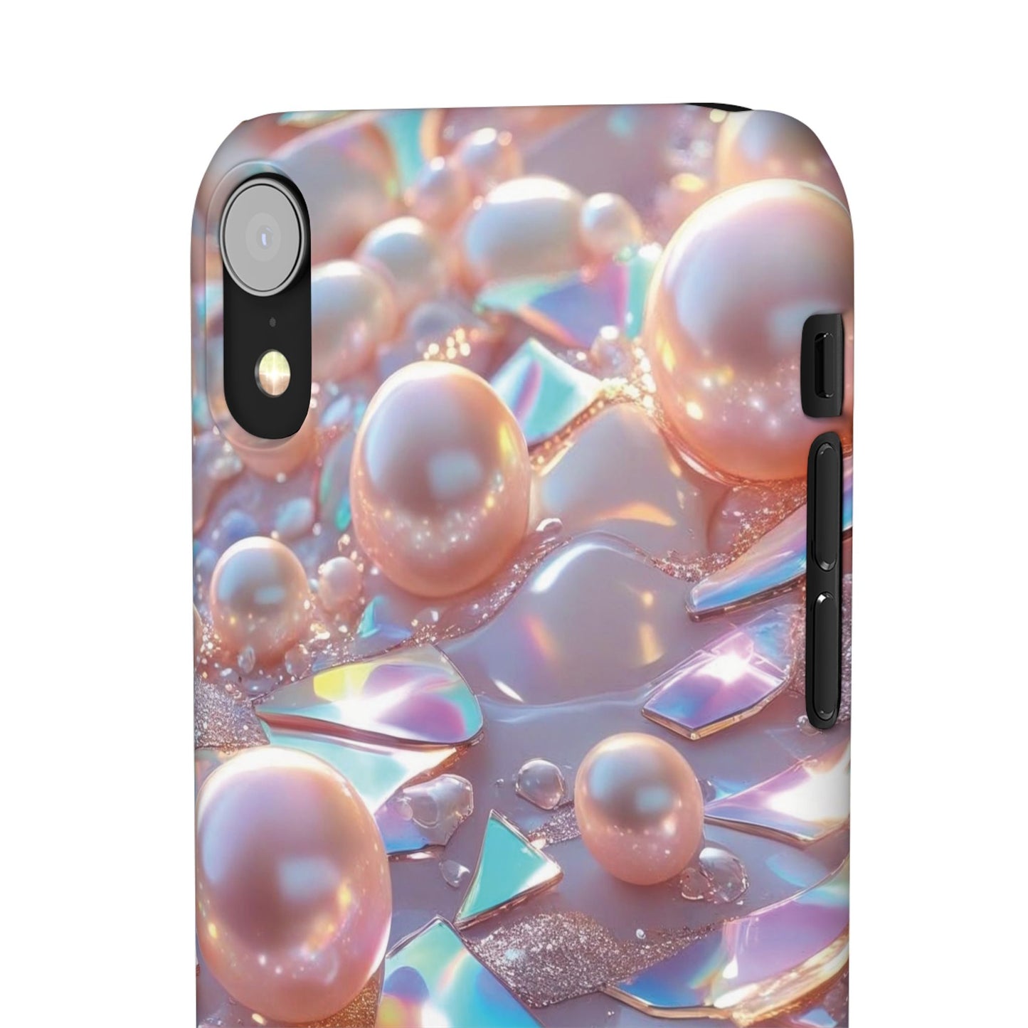 Snap Case iPhone Handyhülle – 3D Perlen Effekt
