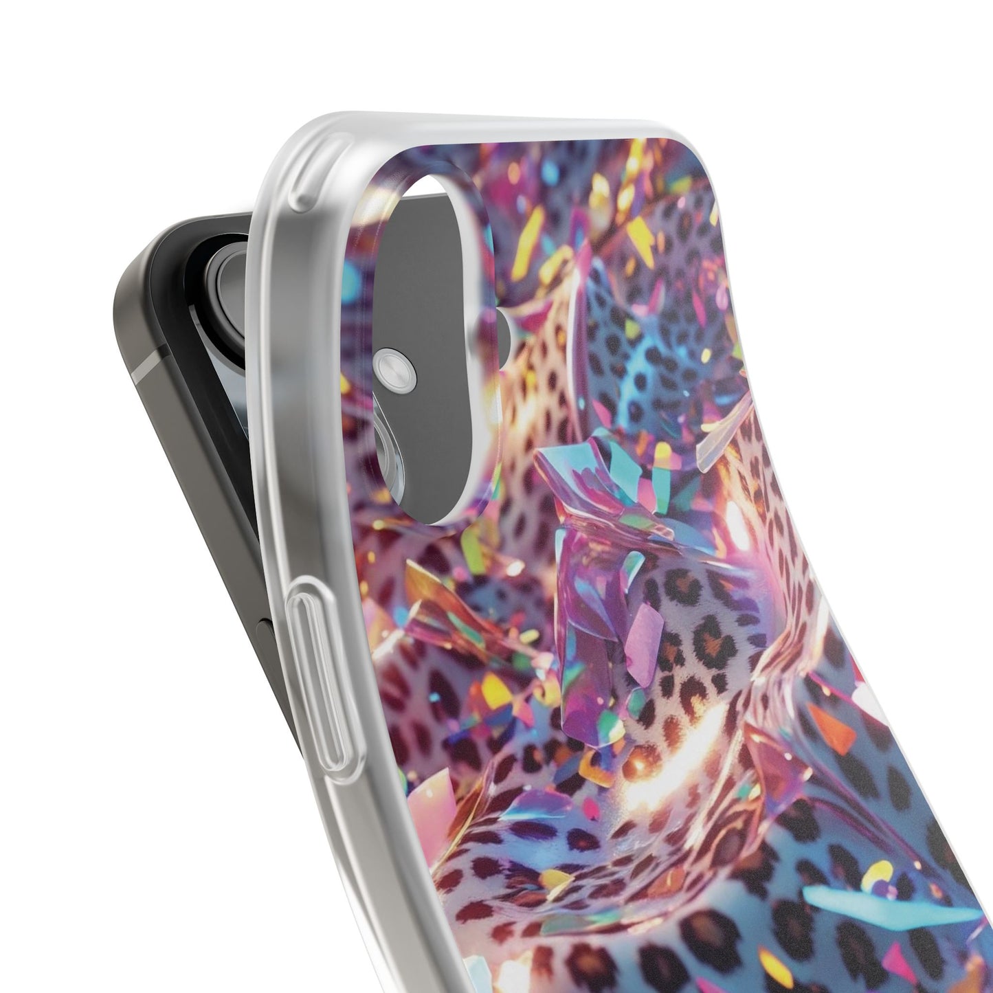 iPhone Flexi Case – Leopardenmuster