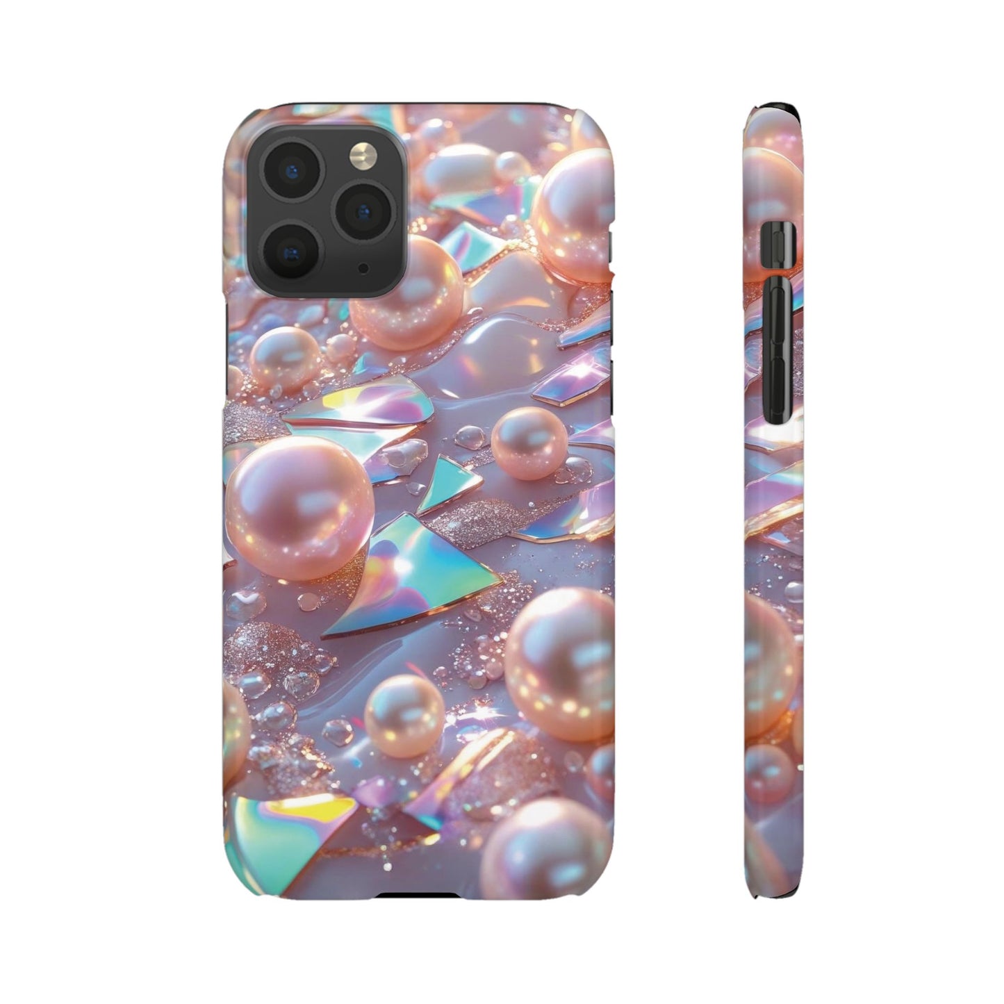 Snap Case iPhone Handyhülle – 3D Perlen Effekt