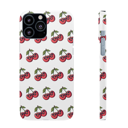 iPhone Snap Case Handyhülle Happy Cherry Design