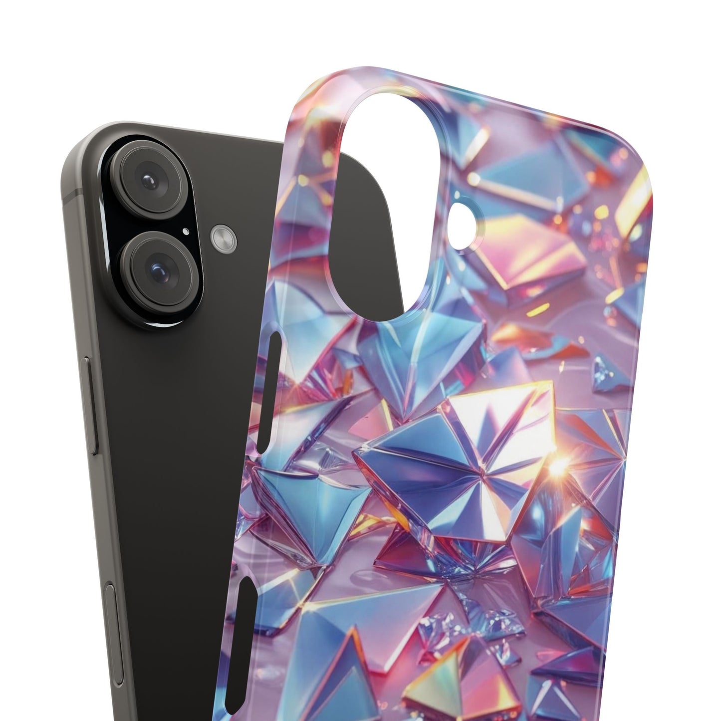 Snap Case iPhone Handyhülle – 3D-Effekt mit Diamant Design