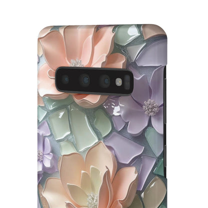 Snap Case Samsung Handyhülle mit 3D-Effekt, Blumenmuster