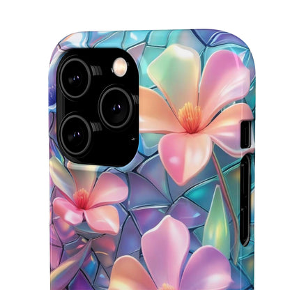 Snap Case Elegante Florale iPhone Handyhülle mit 3D-Effekt
