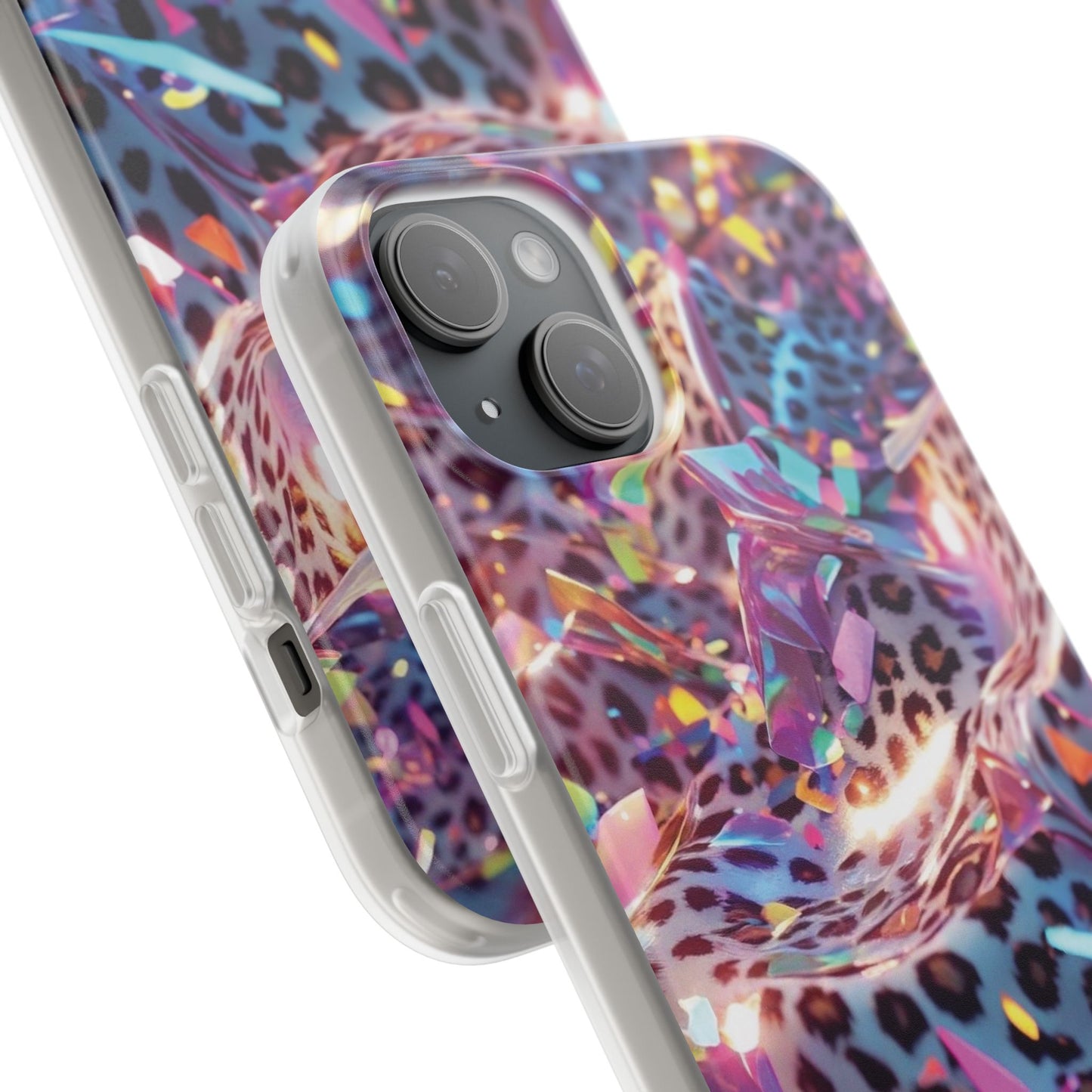 iPhone Flexi Case – Leopardenmuster
