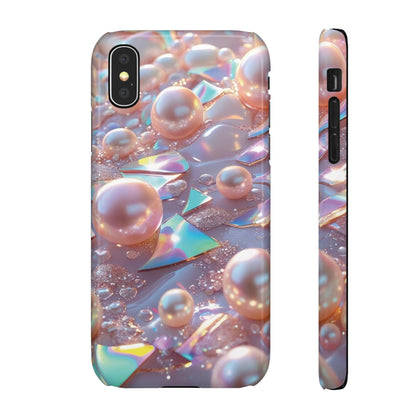 Snap Case iPhone Handyhülle – 3D Perlen Effekt