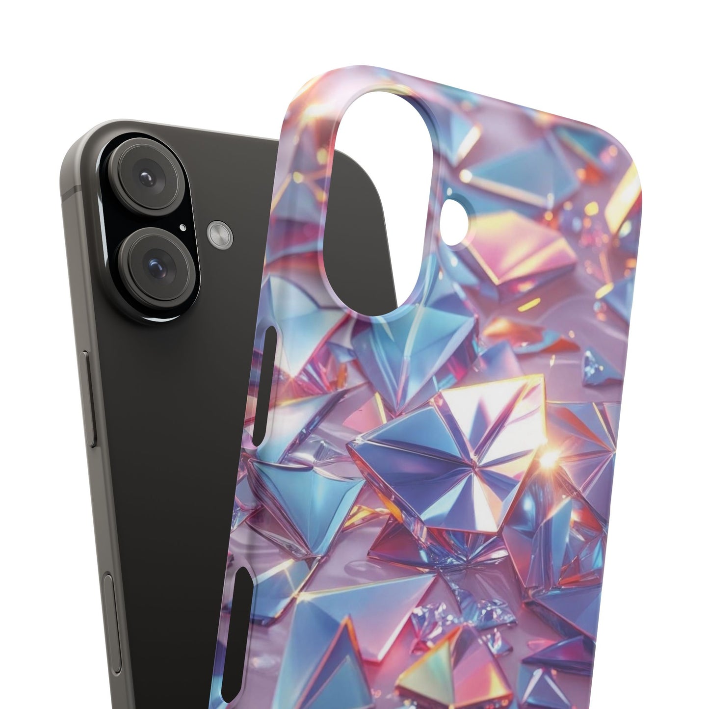 Snap Case iPhone Handyhülle – 3D-Effekt mit Diamant Design