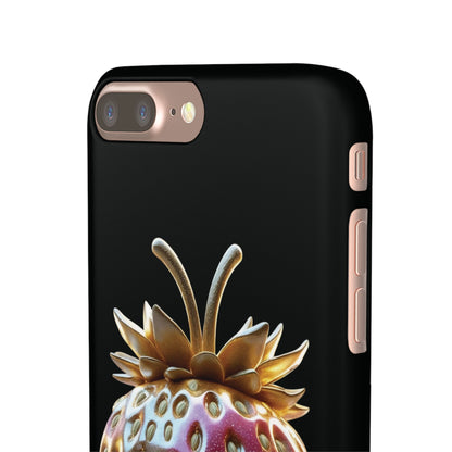 Snap Case iPhone Handyhülle - 3D Effekt Erdbeeren