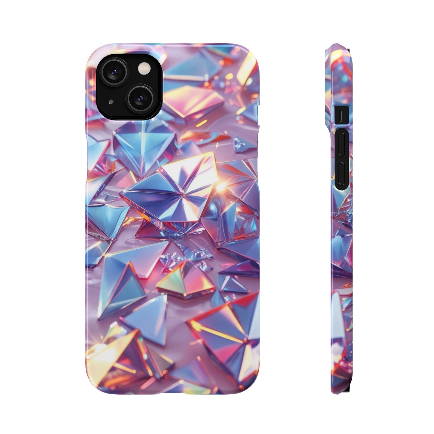 Snap Case iPhone Handyhülle – 3D-Effekt mit Diamant Design