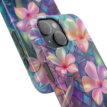 Snap Case Elegante Florale iPhone Handyhülle mit 3D-Effekt