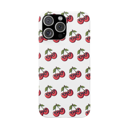 iPhone Snap Case Handyhülle Happy Cherry Design