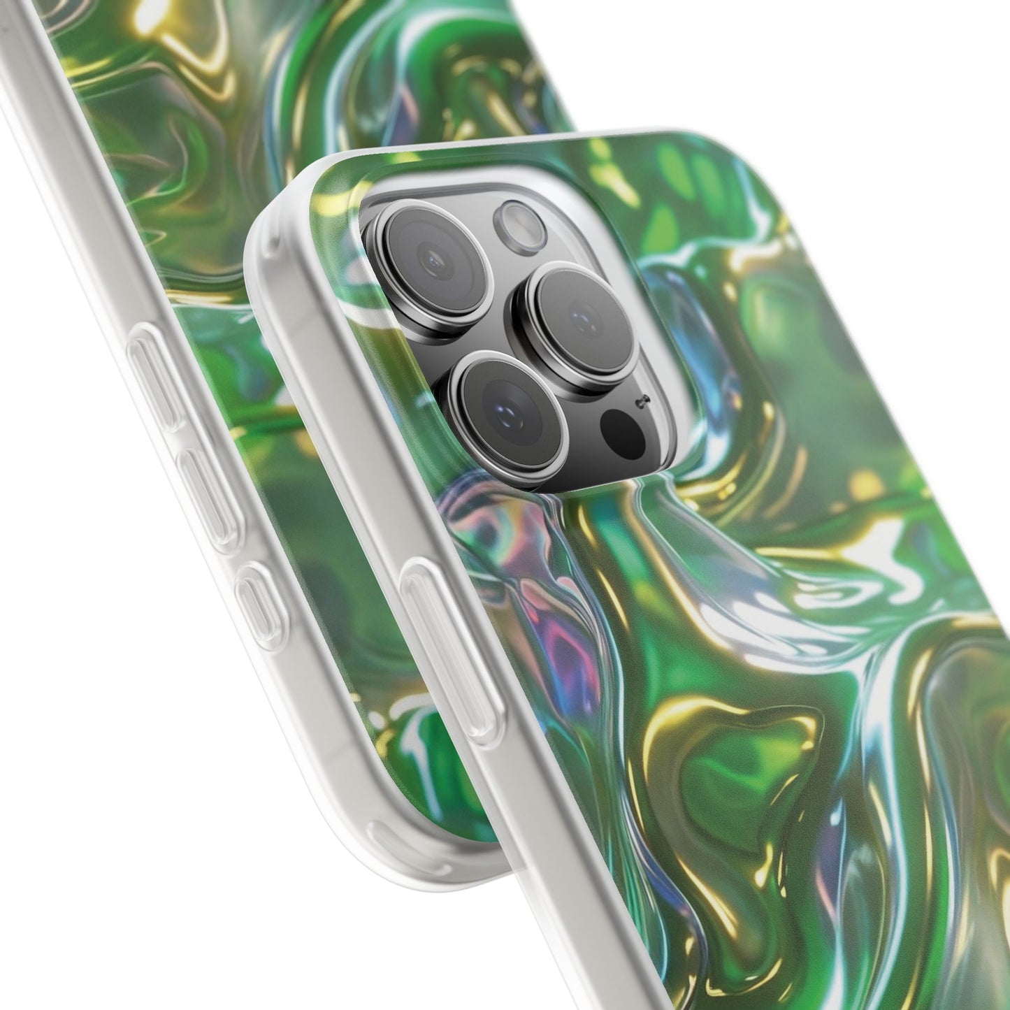 iPhone Handyhülle Flexi Case - Grün Metallic