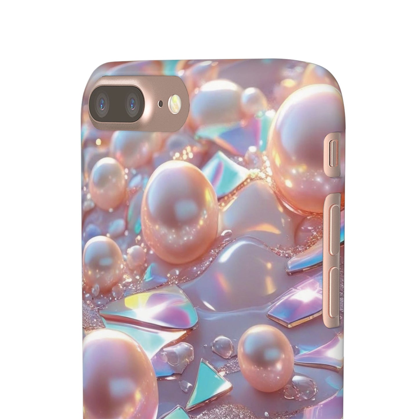 Snap Case iPhone Handyhülle – 3D Perlen Effekt