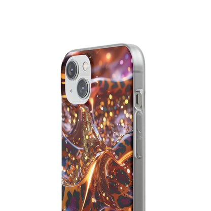 iPhone Flexi Case – Leopardenmuster