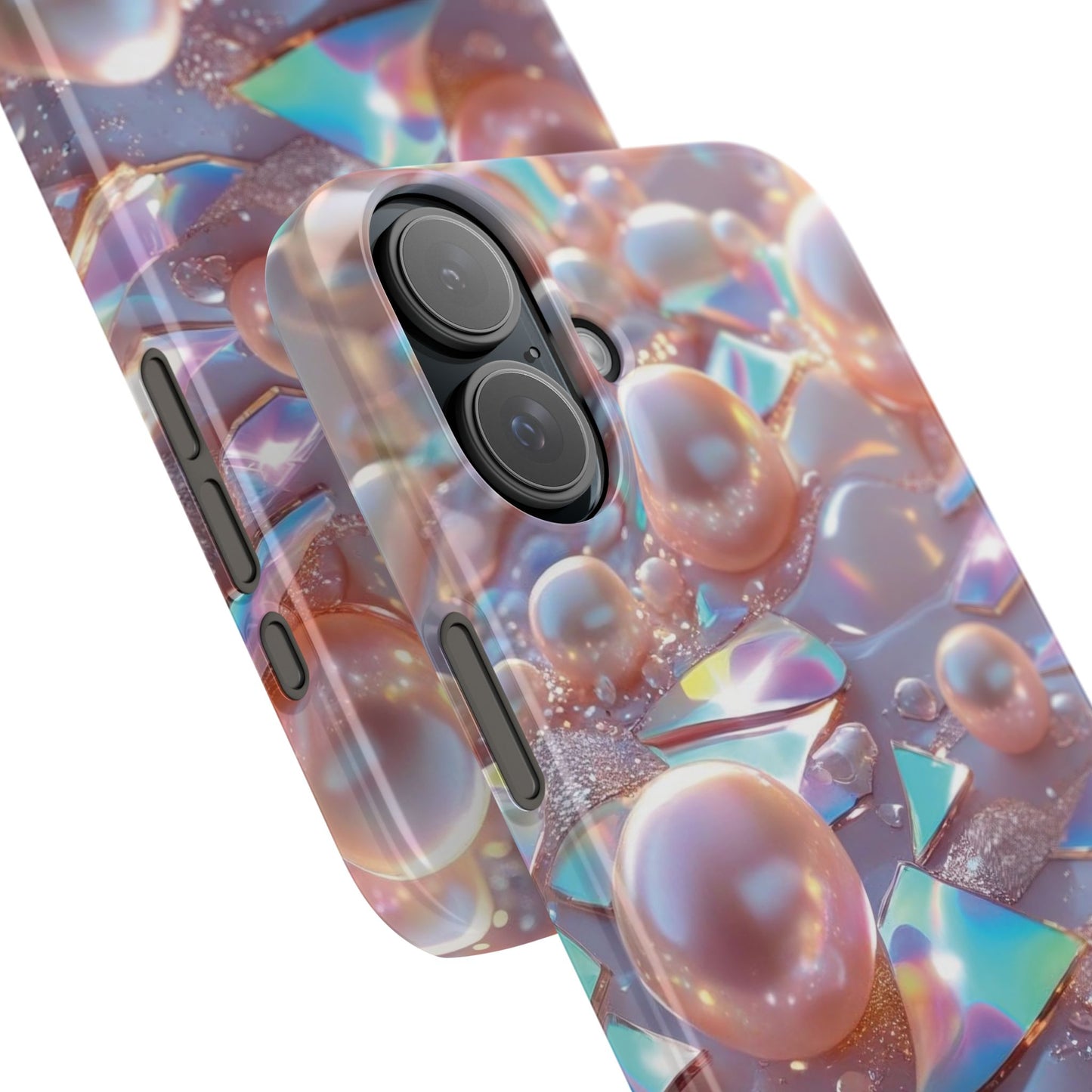 Snap Case iPhone Handyhülle – 3D Perlen Effekt