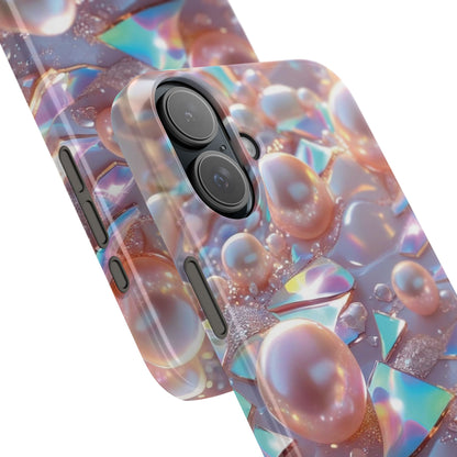 Snap Case iPhone Handyhülle – 3D Perlen Effekt