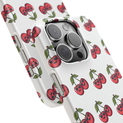 iPhone Snap Case Handyhülle Happy Cherry Design