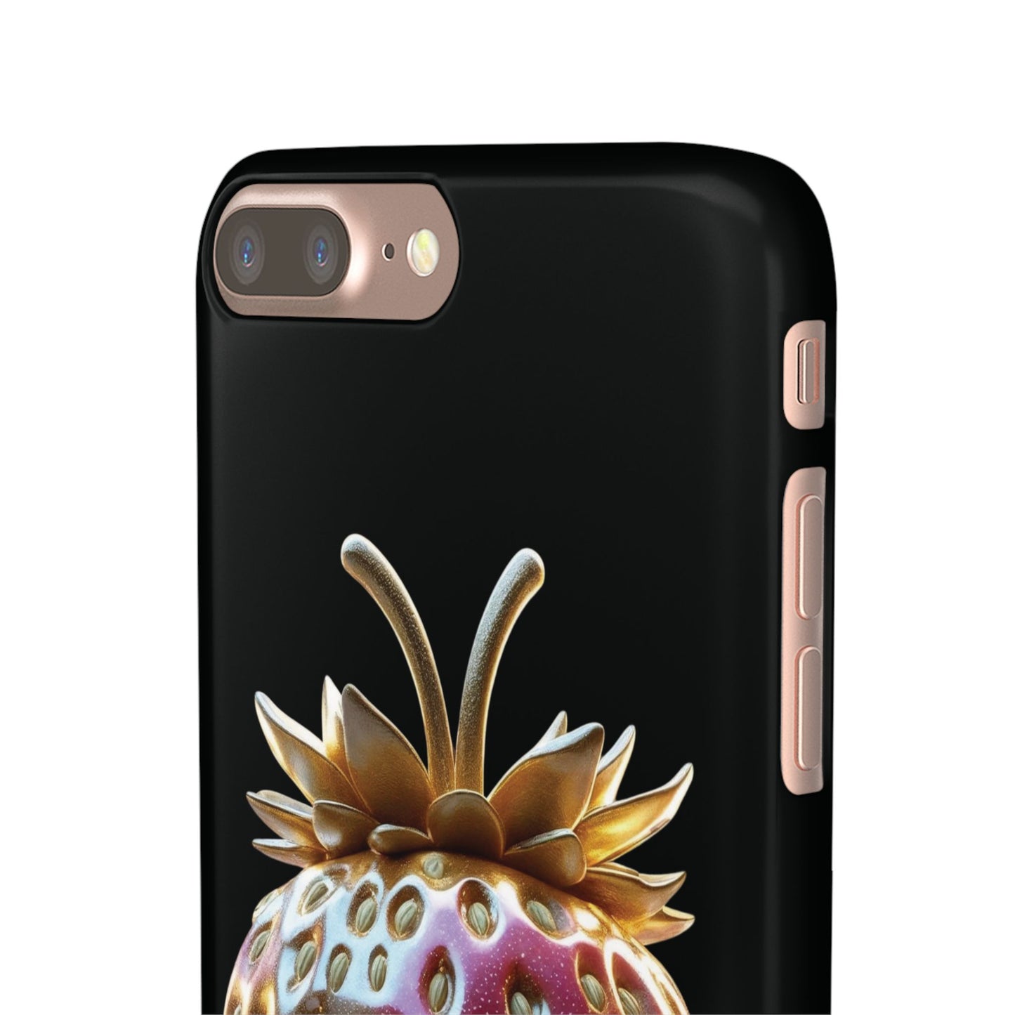 Snap Case iPhone Handyhülle - 3D Effekt Erdbeeren