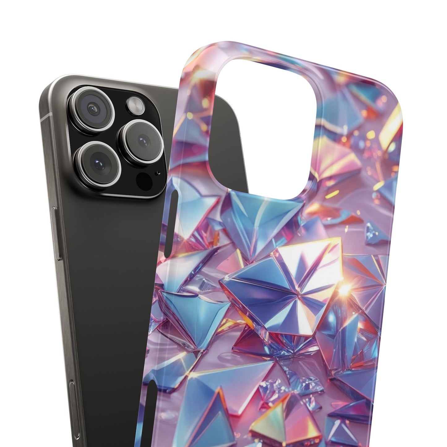 Snap Case iPhone Handyhülle – 3D-Effekt mit Diamant Design