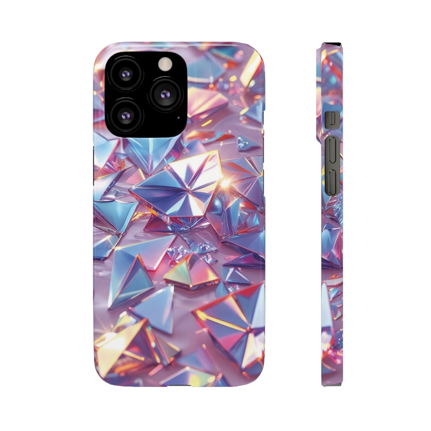 Snap Case iPhone Handyhülle – 3D-Effekt mit Diamant Design