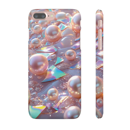 Snap Case iPhone Handyhülle – 3D Perlen Effekt