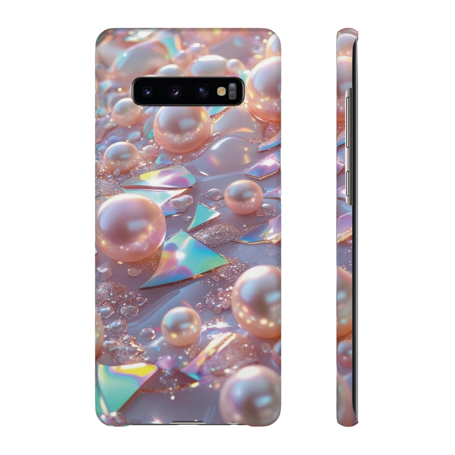Snap Case Samsung Handyhülle – 3D Perlen Effekt