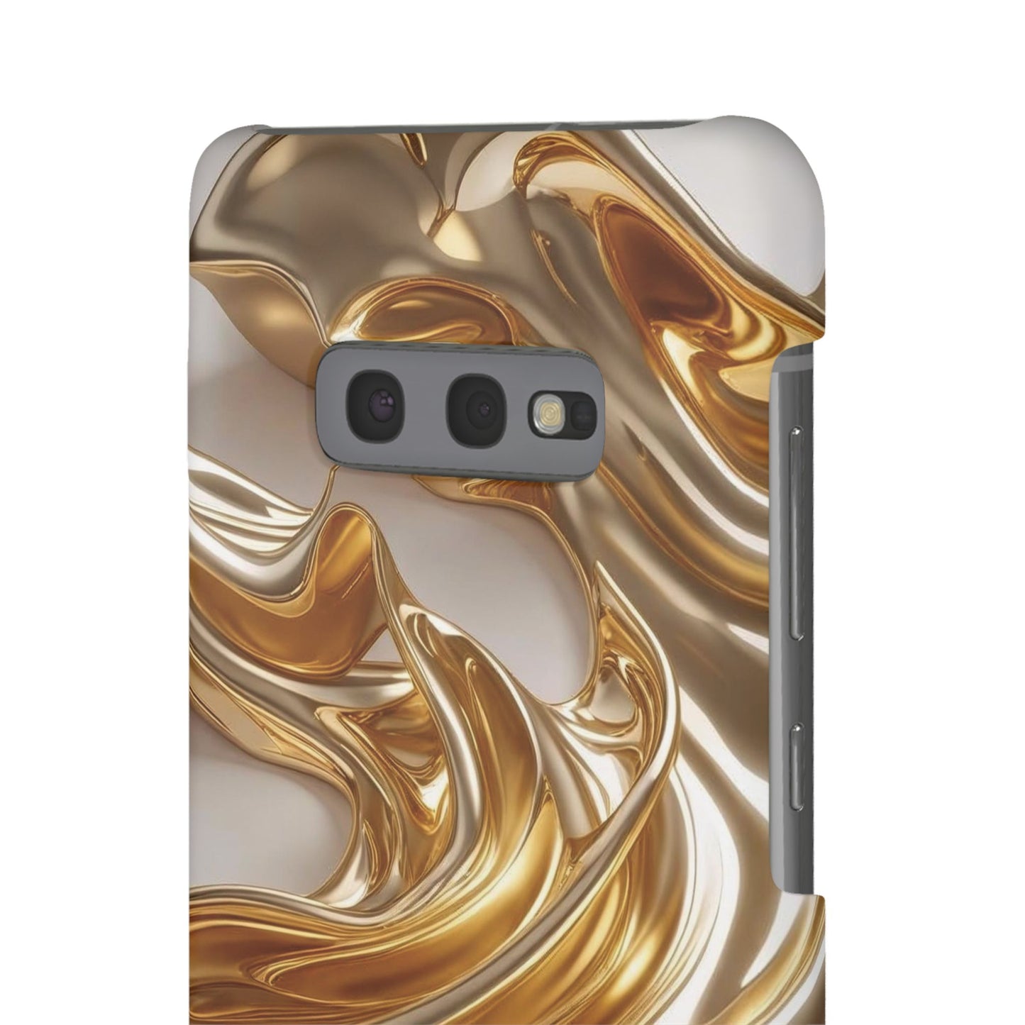 Snap Case Samsung Handyhülle – Gold Dynamic Liquid 3D Effekt